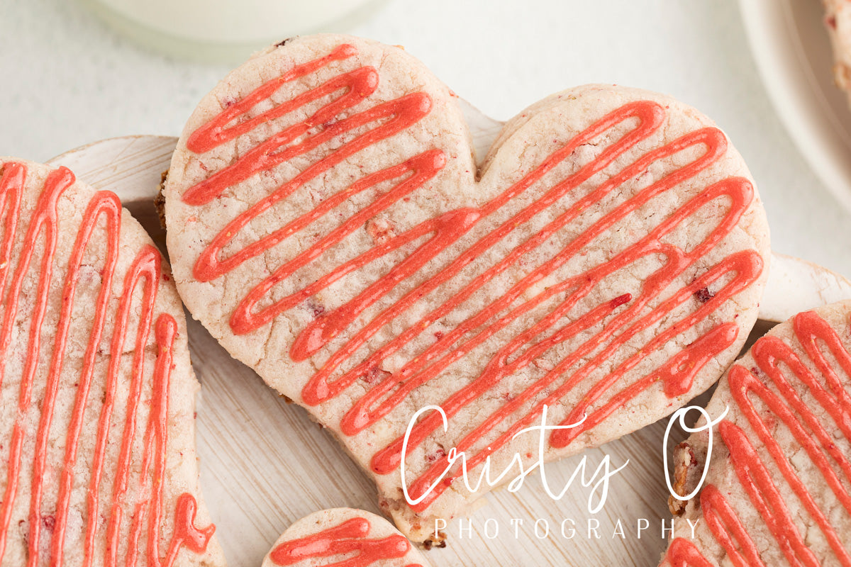 Strawberry White Chocolate Chip Sugar Cookies- Exclusive